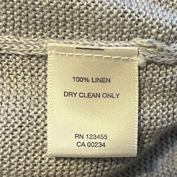 LORD & Taylor Linen Knit Top in Pastel Blue Size L - Picture 3 of 4